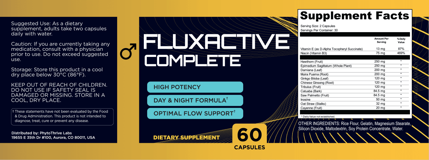 Fluxactive Supplement Facts